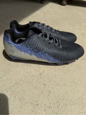 DSG Black and Blue Kids' Soccer Cleats